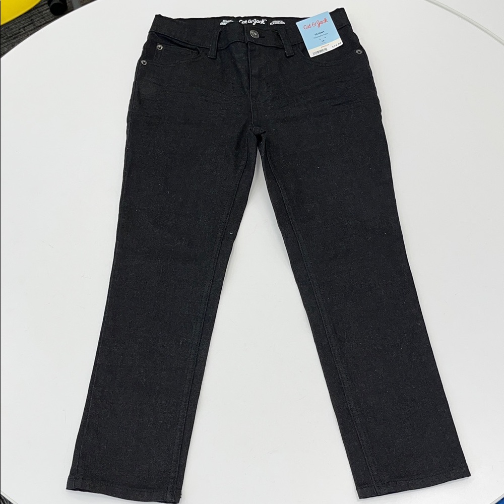 Cat & Jack Kids Black Straight-Leg Jeans